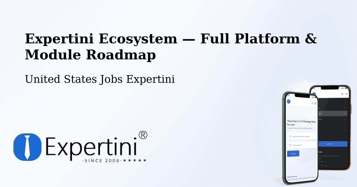 Expertini Ecosystem — Full Platform & Module Roadmap – Richardson